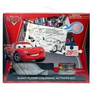 Disney Pixar Cars Giant Floor Coloring Puzzle Activity Kit 28-Piece 2x3 ft